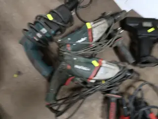 3 stk. Slagboremaskiner METABO, MAKITA