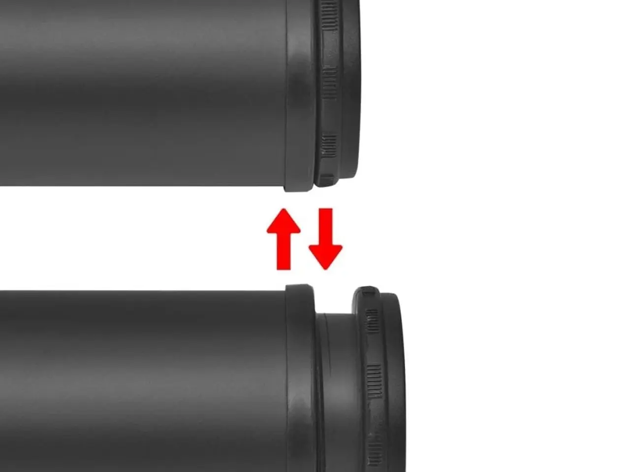 Billede 3 - Sæt med 4 bordben - justerbar højde, sort, 1100 mm