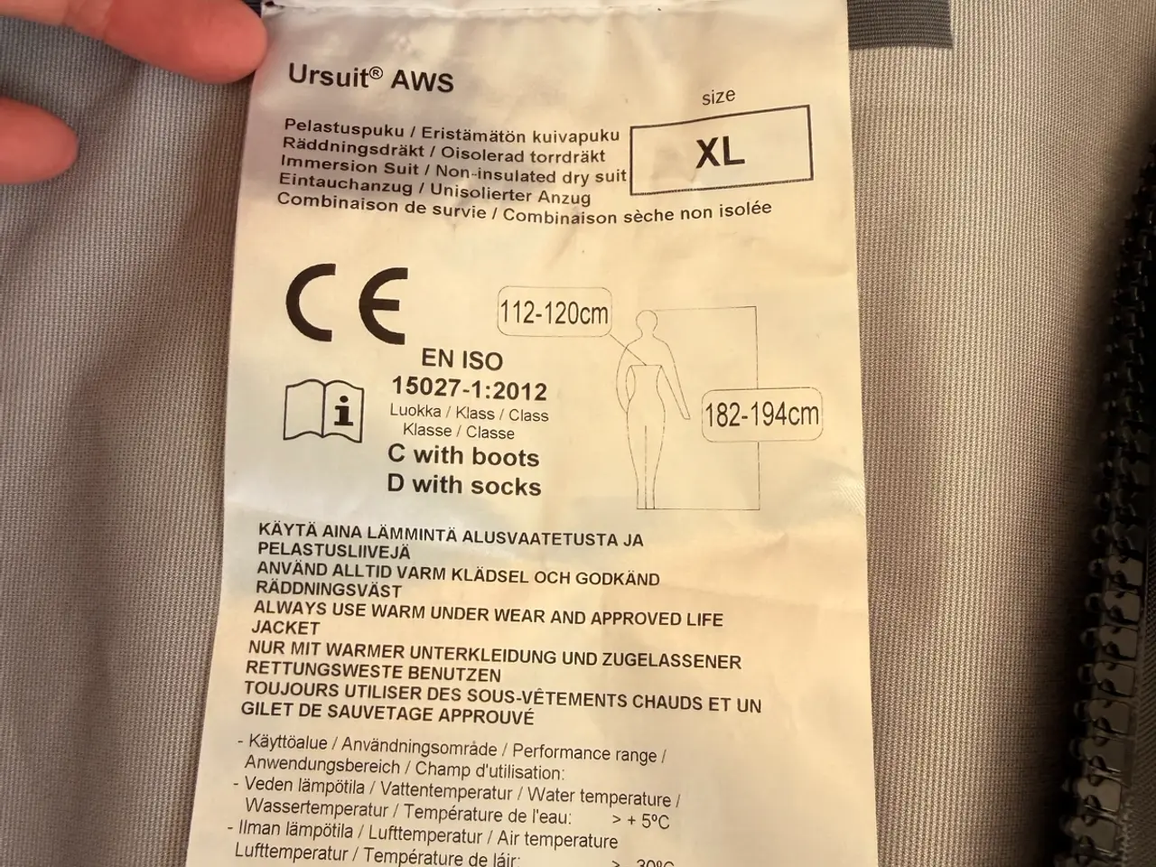 Billede 4 - Ursuit AWS tørdragt XL sort
