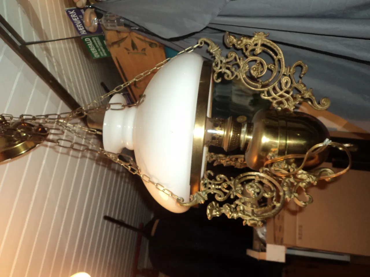 Billede 3 - Antik loft lampe