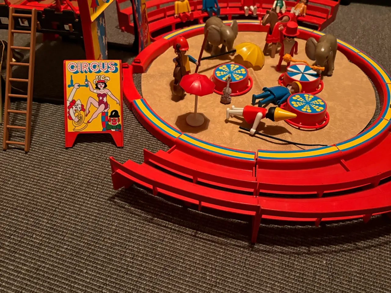 Billede 4 - Cirkus Playmobil m/dyr og figur 