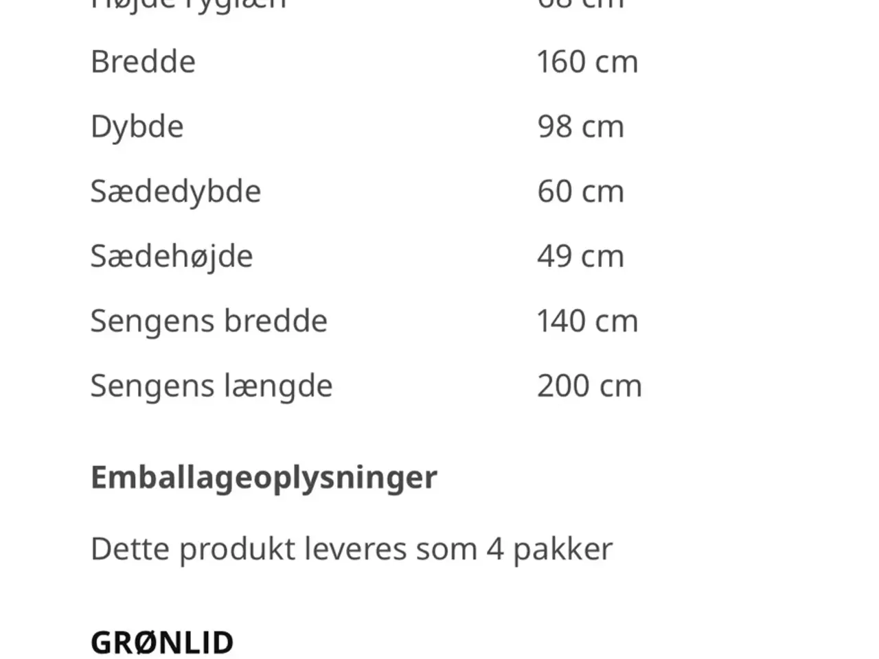 Billede 3 - Ikea Grønlid sovesofa