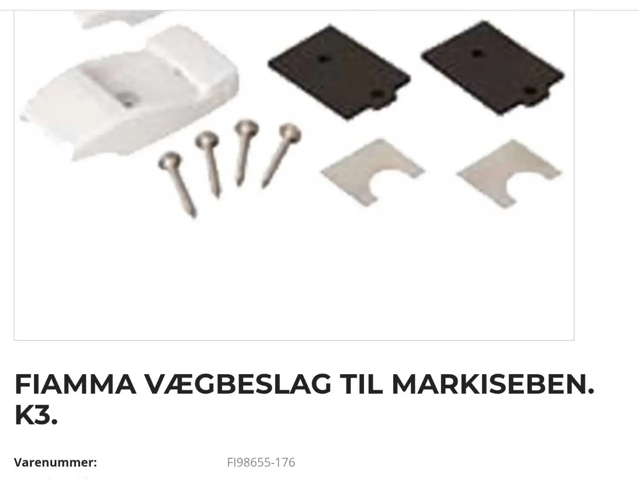 Billede 3 - Nye Fiamma Vægbeslag til markiseben