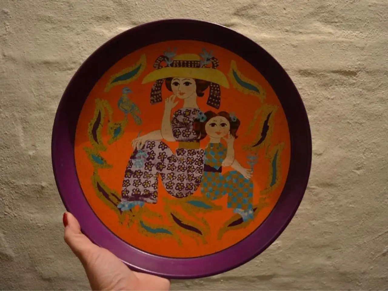 Billede 6 - Flot Bakke med Wiinblad motiv