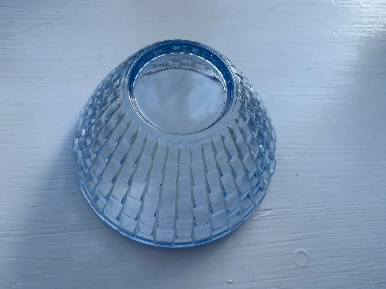 Billede 1 - 3 stk. ens lyseblå skåle i glas