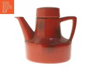 Rød keramisk kande (str. 18,5 cm)