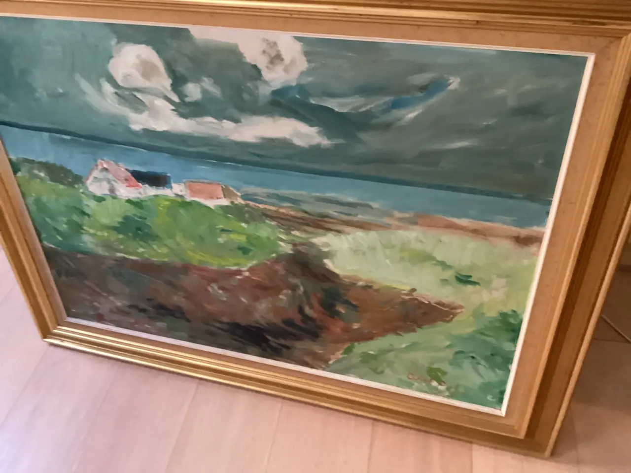 Billede 5 - Stort Axel P Jensen maleri,