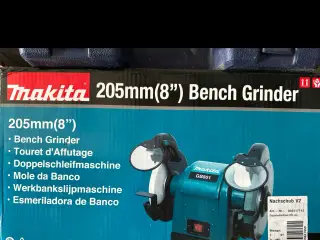 Makita GB801 205 mm bænksliber – helt ny