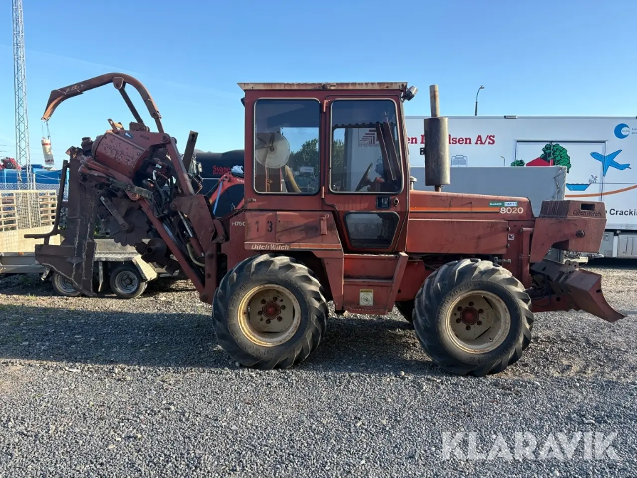 Billede 8 - Kædegraver/plov Ditch Witch 8020 - inklusiv wejerhejs-lad til transport