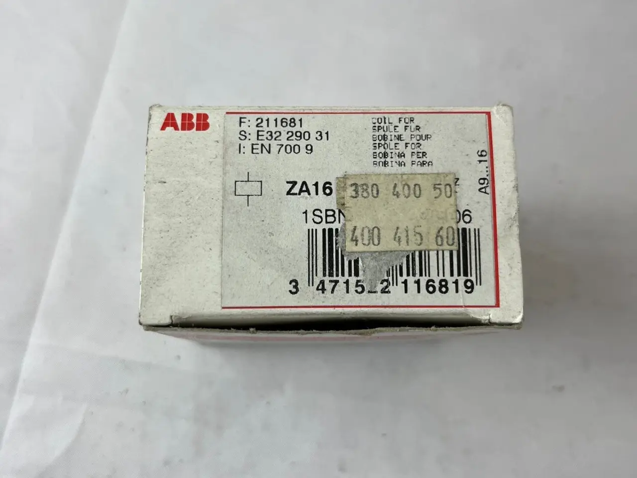 Billede 5 - ABB ZA16-81 kontaktor Coil 380–400 V 50 Hz / V