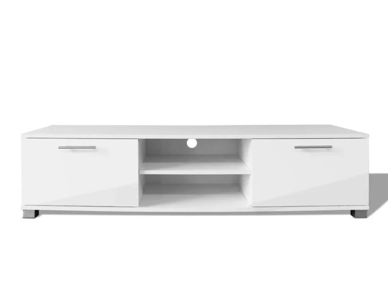 Billede 3 - Tv-bord i hvid højglans - 120 × 40,5 × 35 cm
