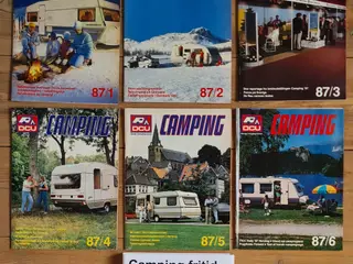DCU Camping Fritid 1987 sæt med 12 blade