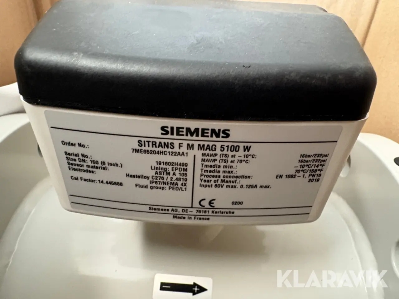Billede 3 - Elektromagnetisk flowmåler Siemens Sitrans F M MAG 5100 W