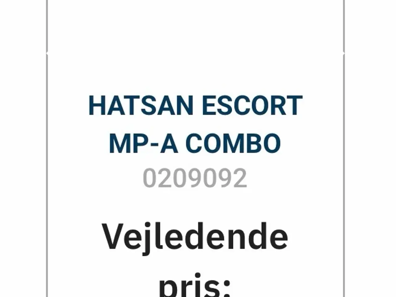 Billede 1 - Helt nyt Hatsan Escort MP-A Combo