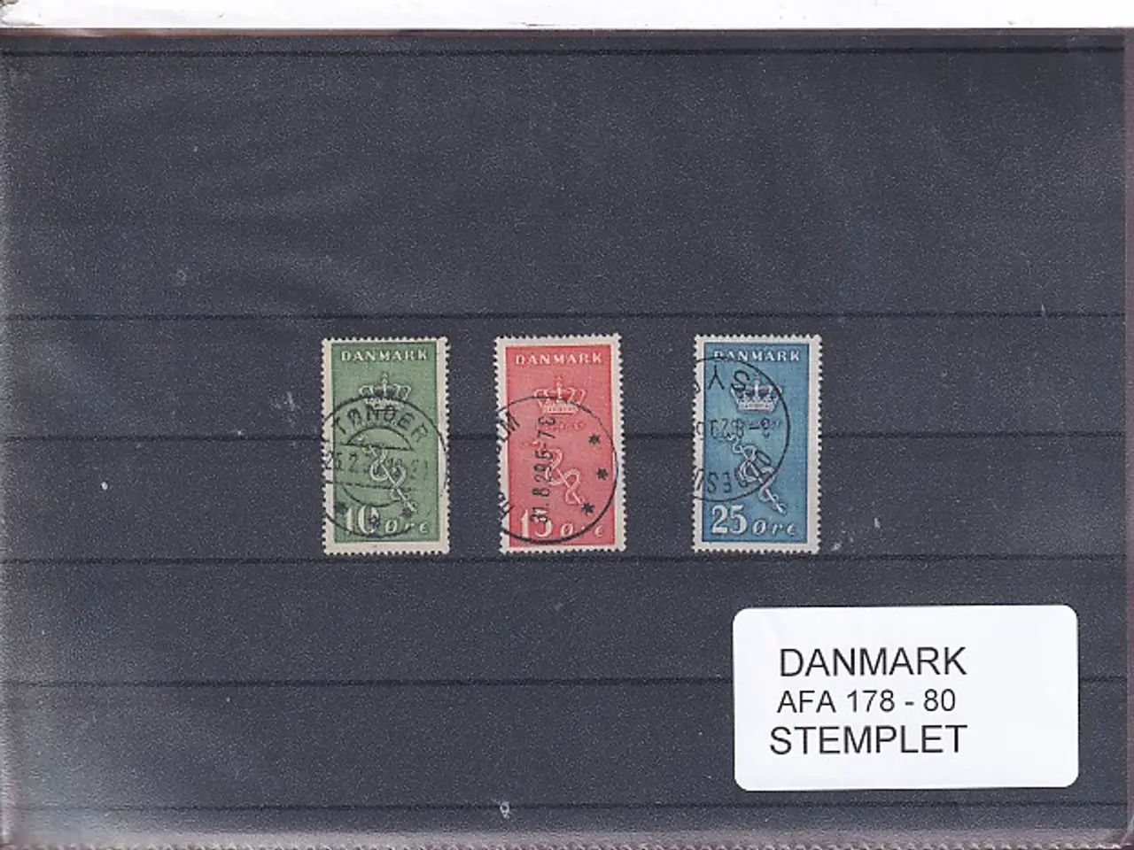 Billede 1 - Danmark - AFA 178 - 80 - Stemplet