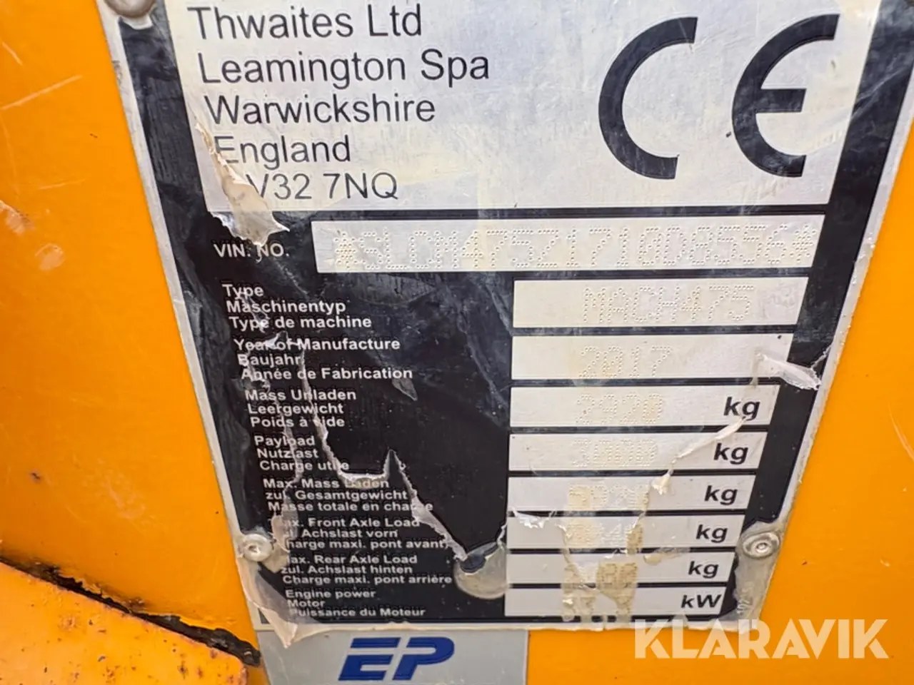 Billede 5 - Dumper 3 Tonne Thwaites Mach 475