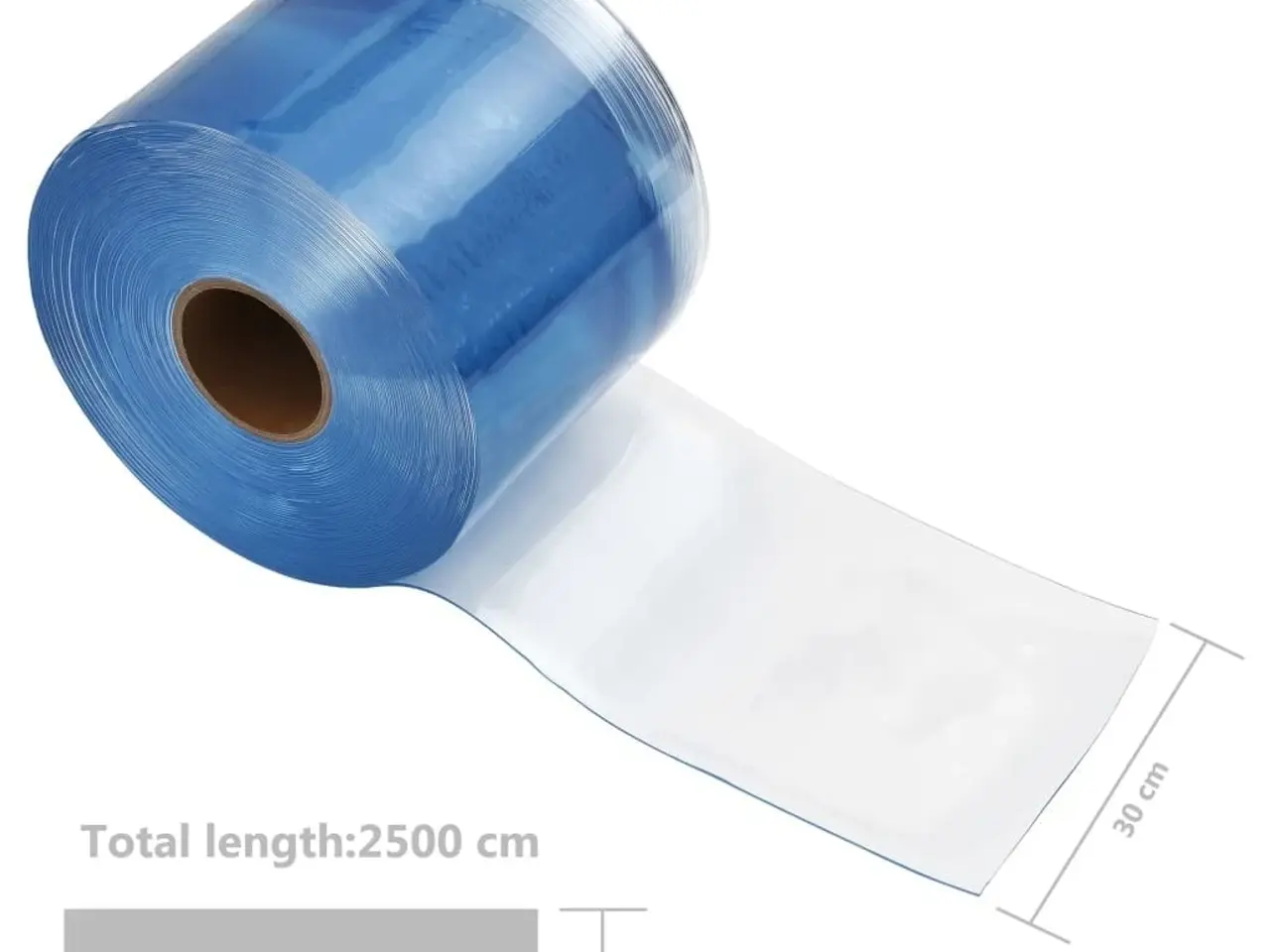 Billede 6 - Strimmelgardinrulle 2,6mm x 300mm 25 m PVC