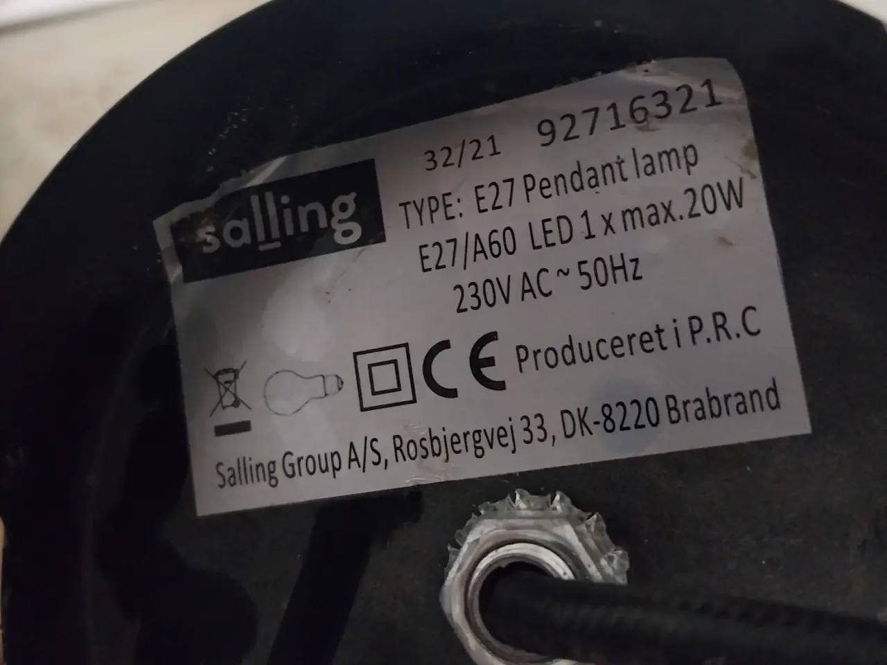 Billede 10 - Salling loftlampe pendel