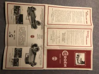 Citroën gamle bilbrochurer