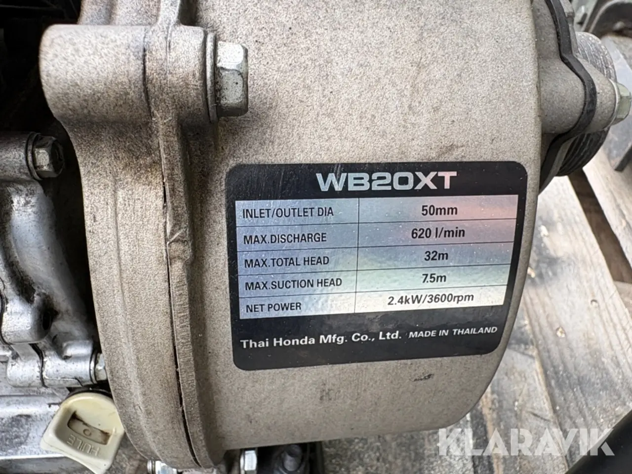 Billede 5 - Vandpumpe Honda WB20XT