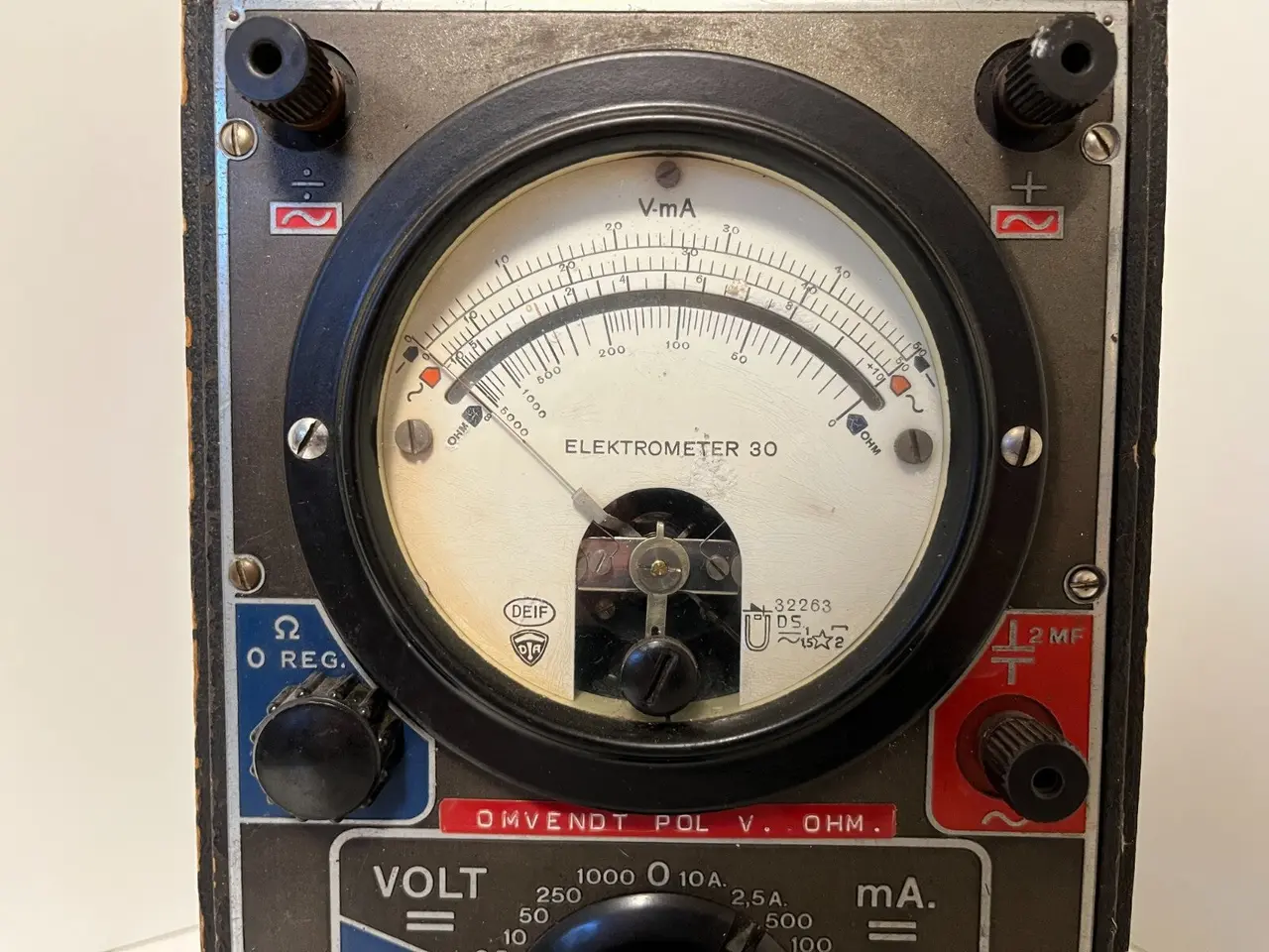 Billede 4 - Vintage DEIF Elektrometer 30 Multimeter Voltmeter