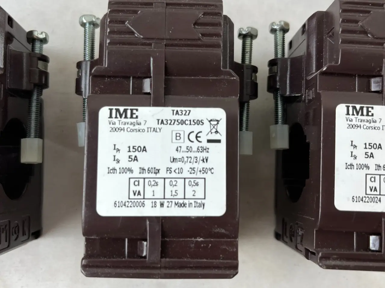 Billede 5 - IME TA327 TA32750C150S strømtransformer 150/5A 3x