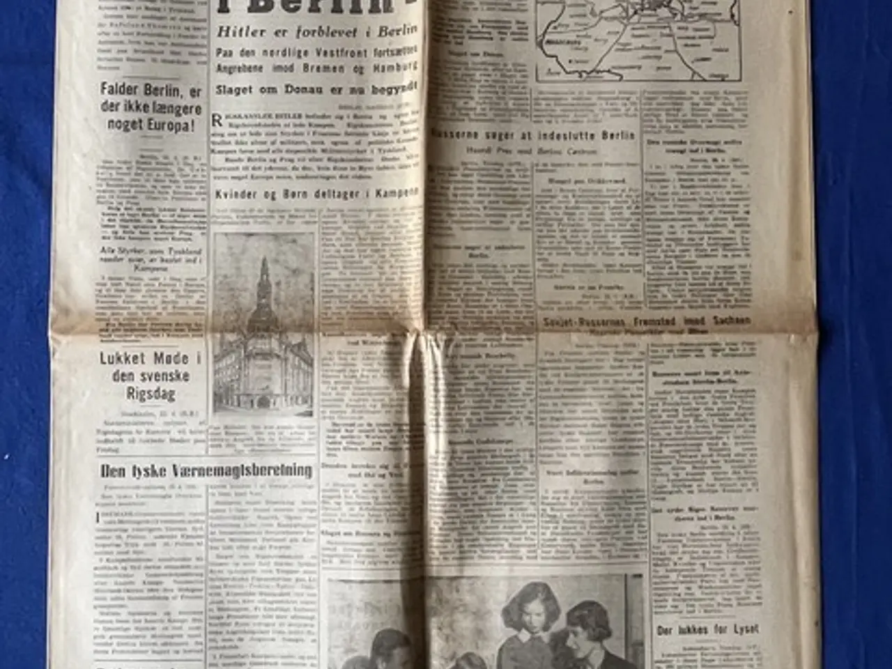 Billede 1 - Avis - Heimdal - 24. April 1945 - Det store Slag i Berlin !