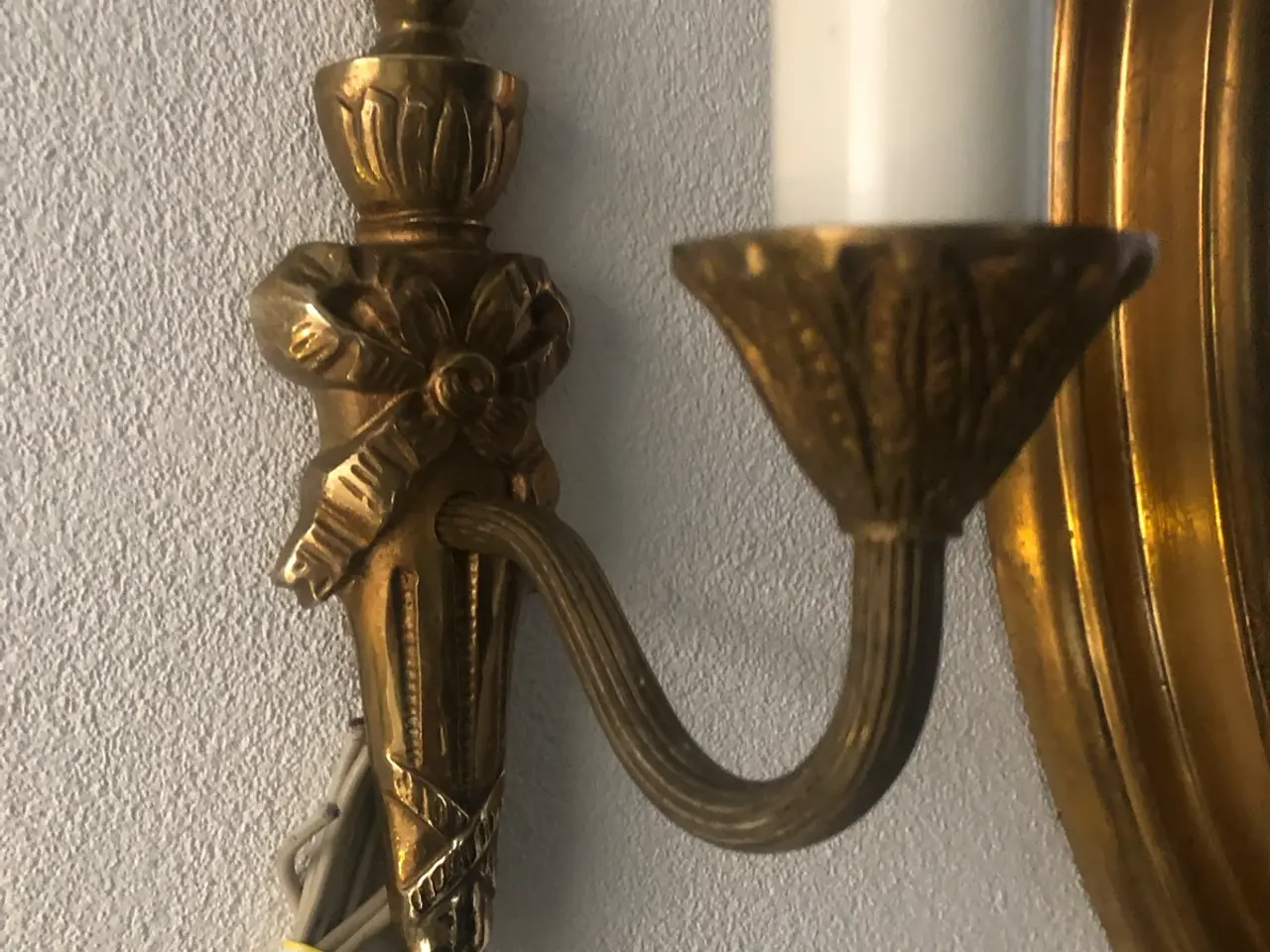 Billede 6 - Væglamper i messing. Vintage