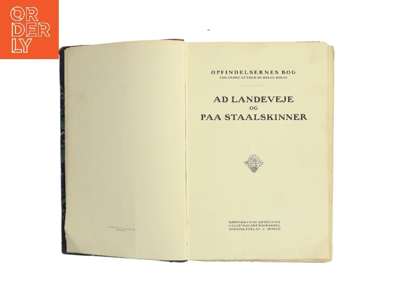 Billede 1 - Opfindelsernes Bog. Ad landeveje og paa staalskinner (Bog)
