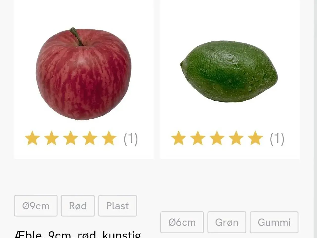 Billede 2 - Kunstige Frugter dekoration
