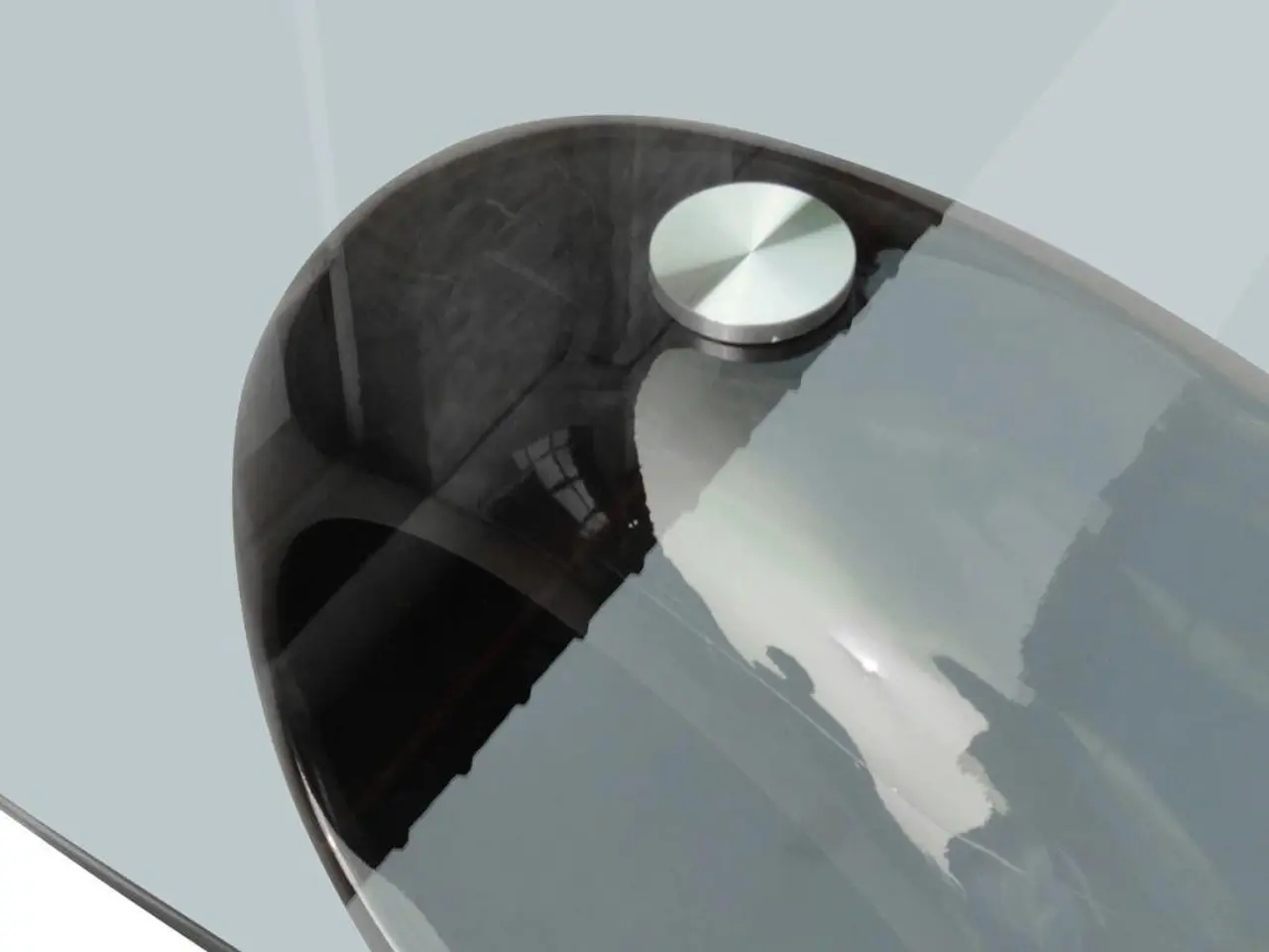 Billede 5 - Sofabord med oval glasbordplade - 115 x 65 x 40 cm
