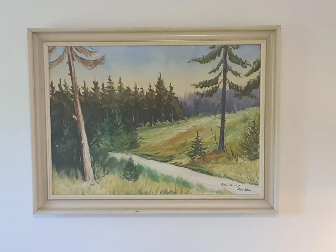 Billede 1 - Poul Fureby – Rude Skov – signeret oliemaleri