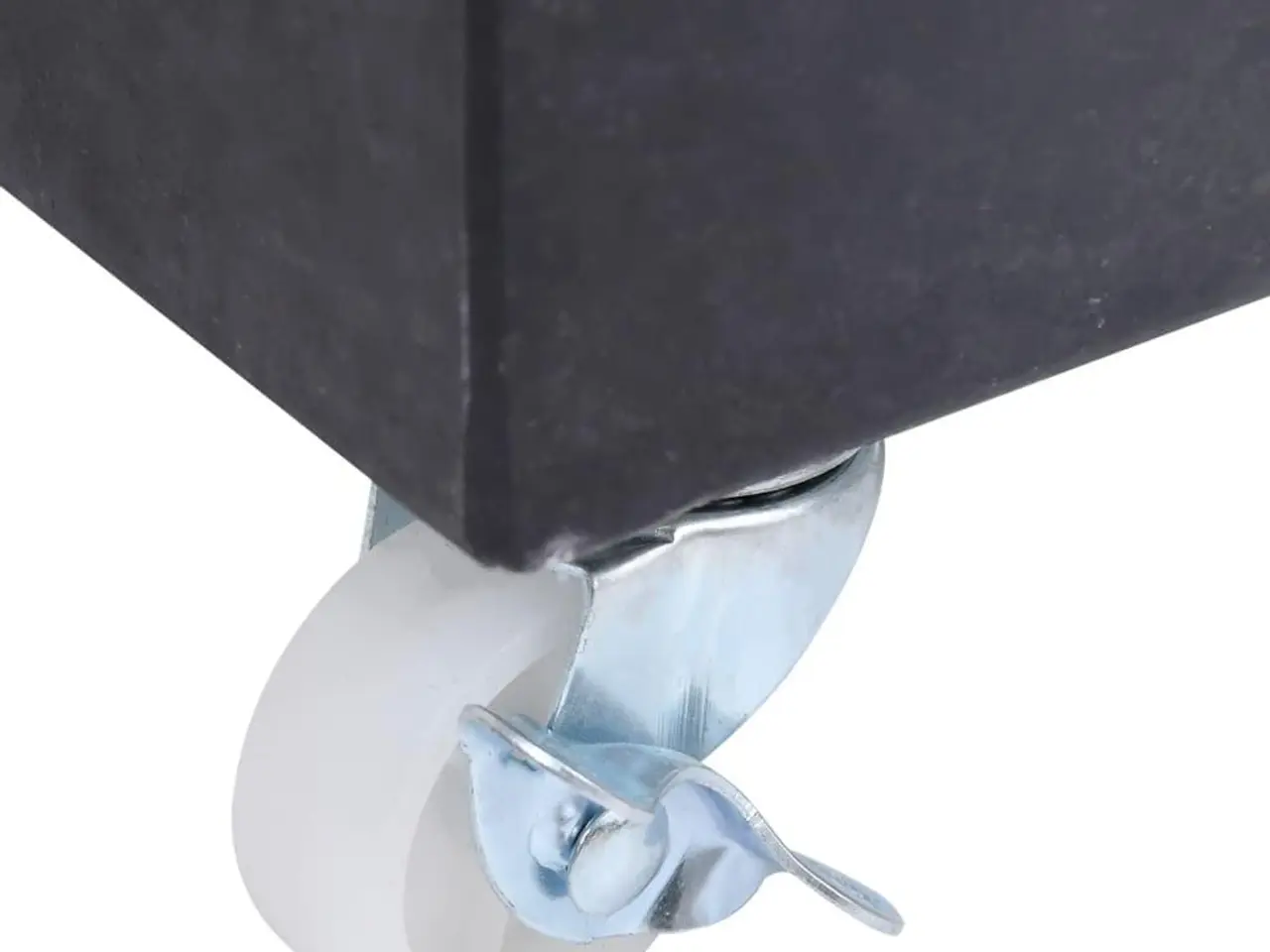 Billede 6 - Parasolfod i granit med hjul 45×25×8 cm - sort, 25 kg