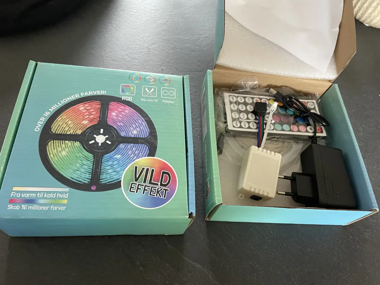 Billede 1 - Led bånd/ lys med mange farver Helt nyt