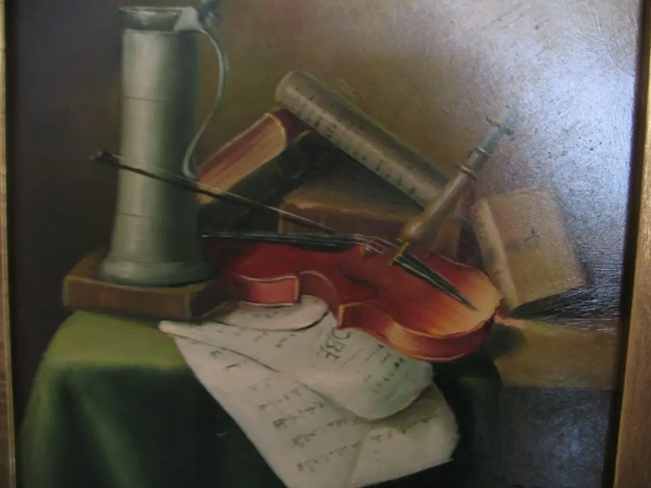 Billede 3 - Oliemaleri, signeret R.T