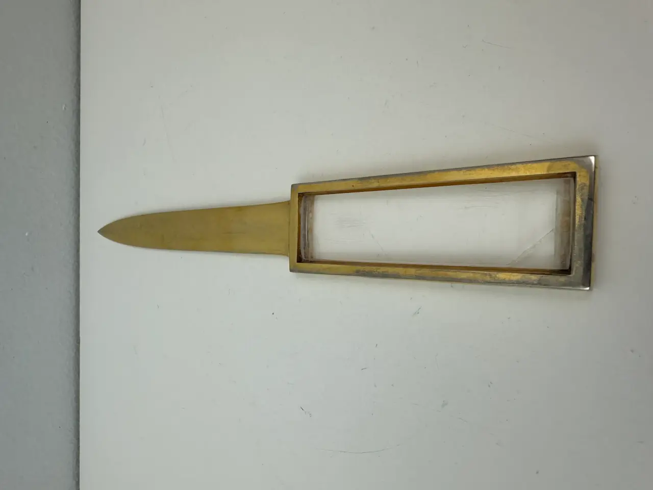 Billede 8 - Vintage messing brevåbner med lup