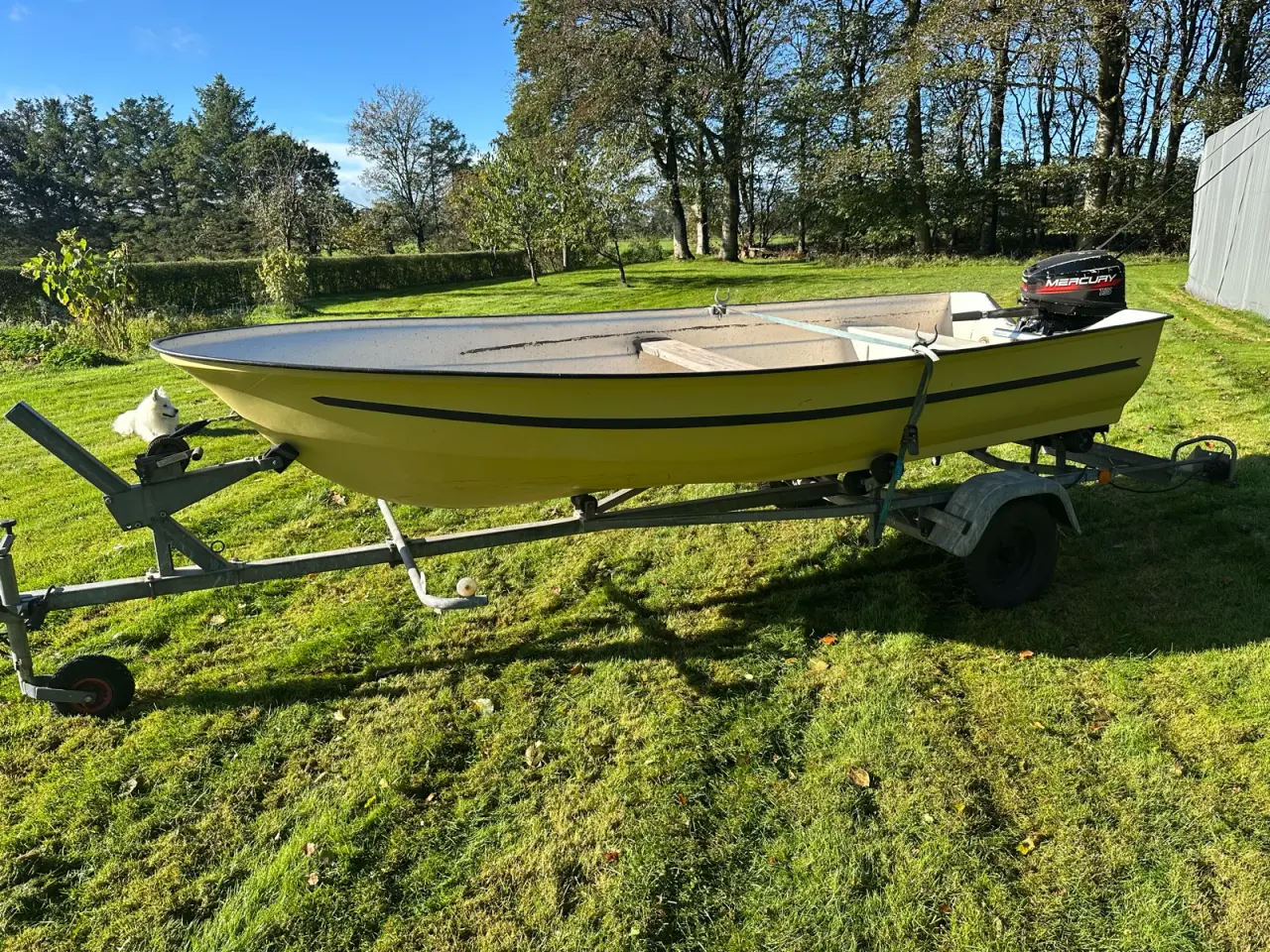 Billede 2 - 12 fods jolle med 15 hp Mercury