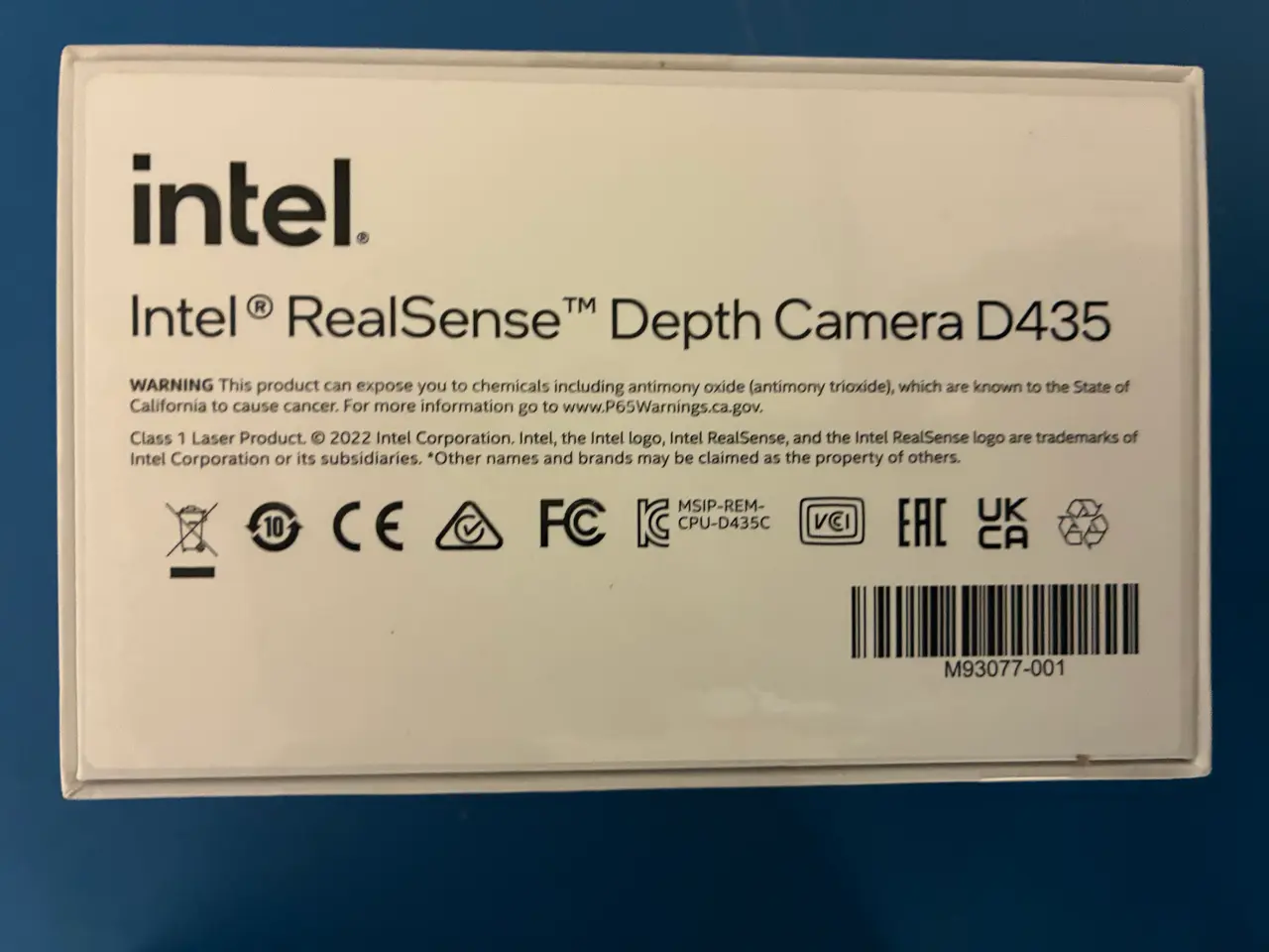 Billede 3 - 2 stk. Intel RealSense Depth Camera D435 i originalæsker