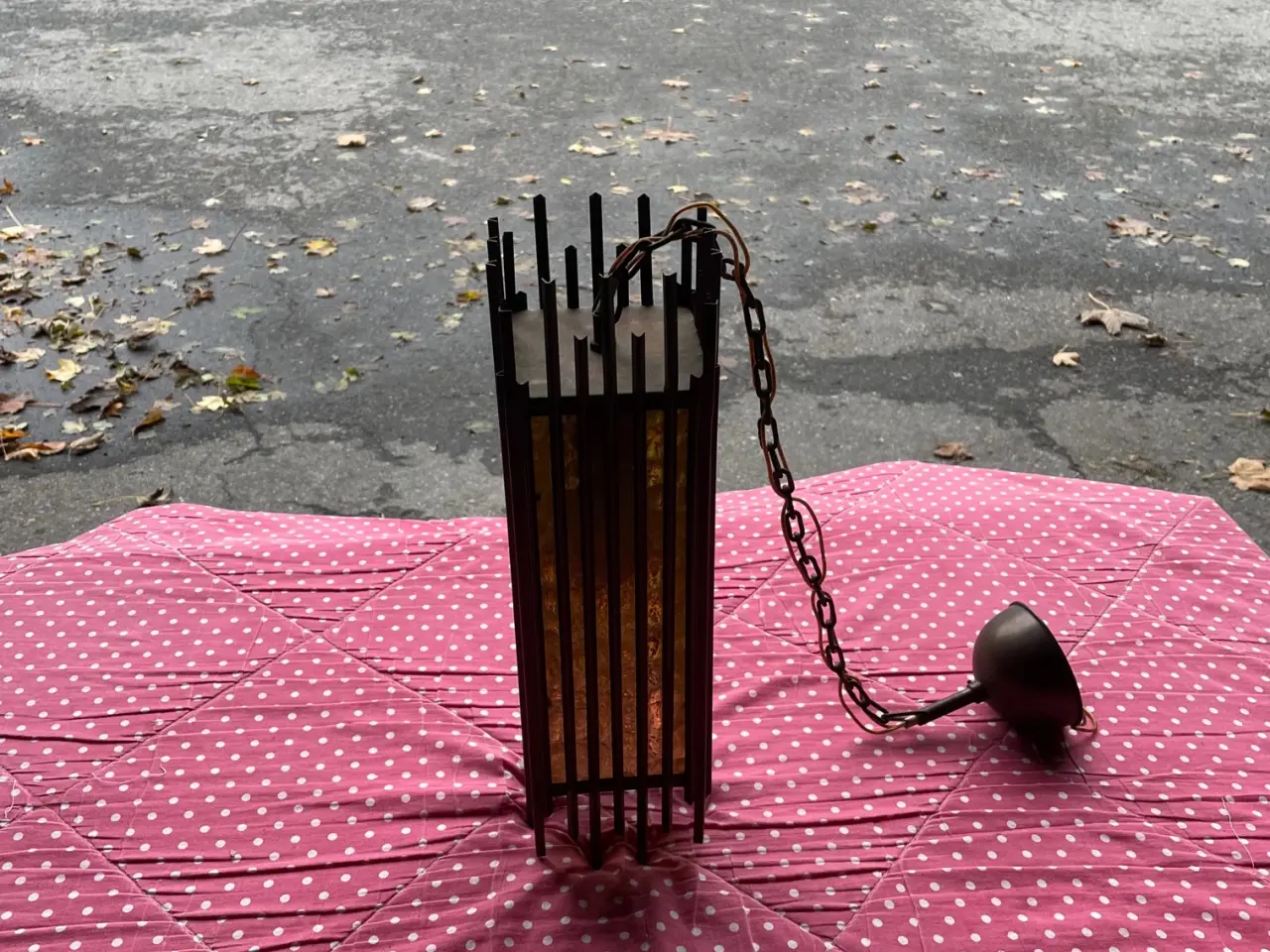 Billede 1 - Kobber loftslampe fra 1974