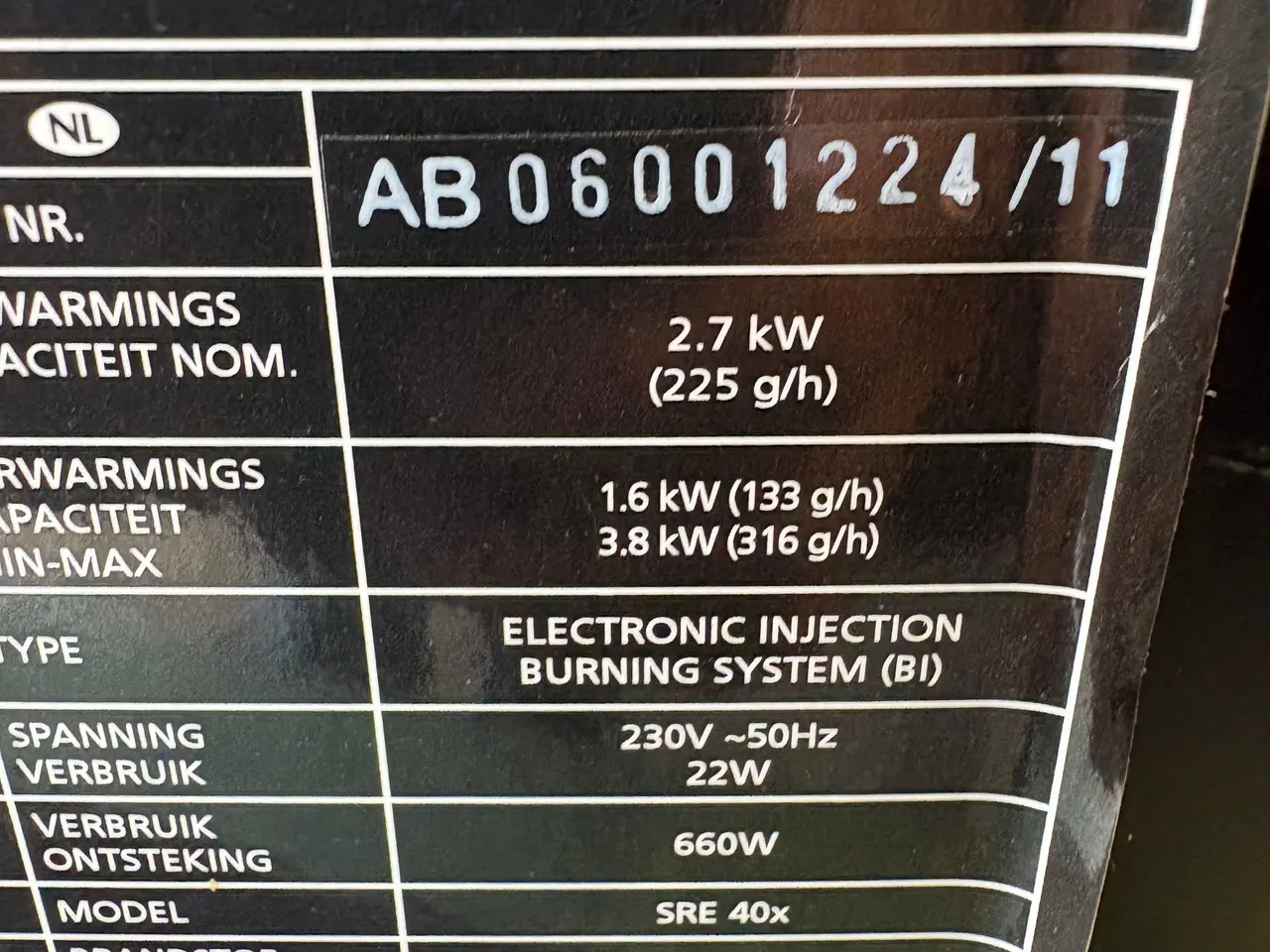 Billede 4 - Petroleumsovn - 2.7 kw 