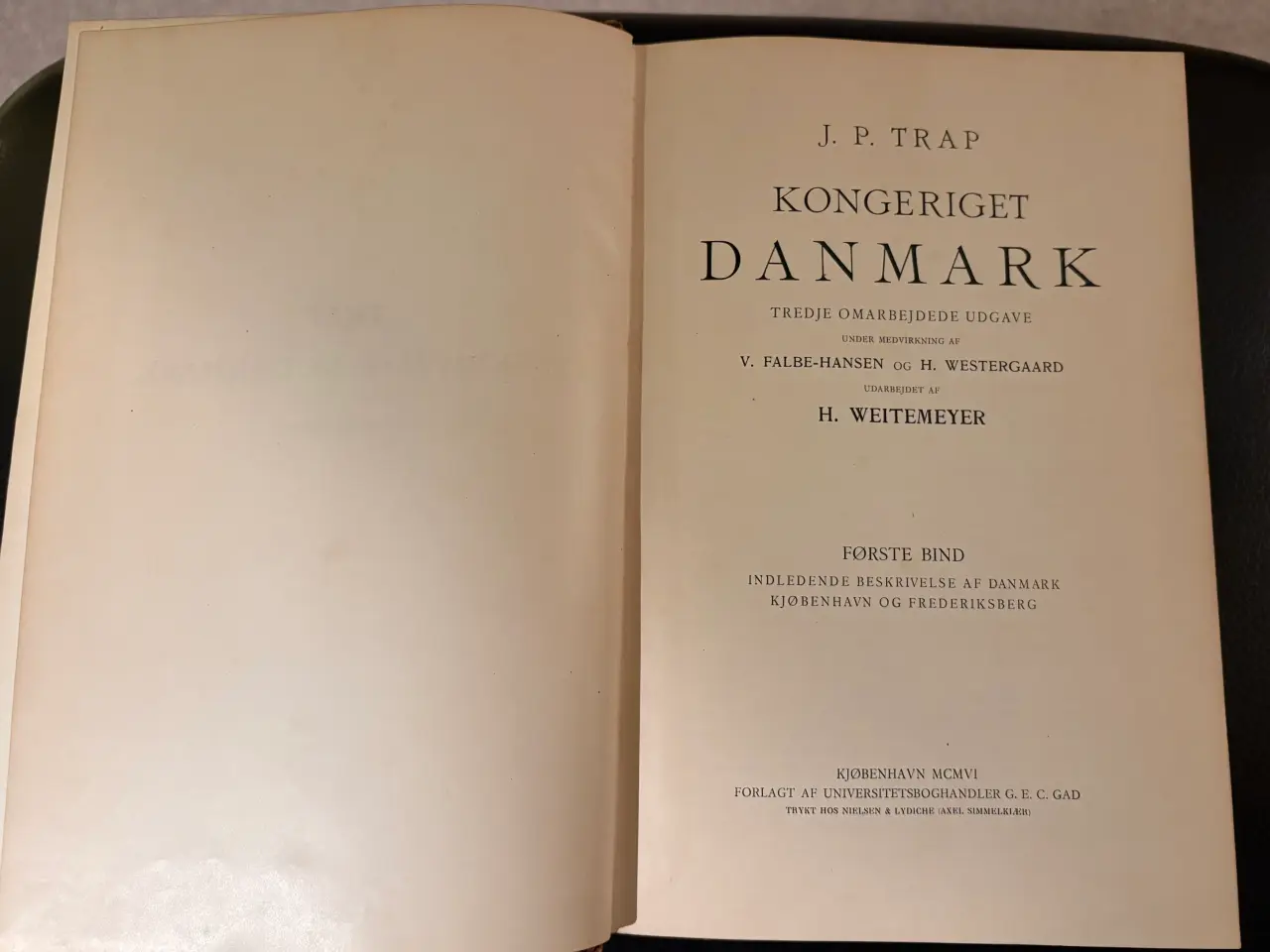 Billede 2 - Komplet sæt af J. P. Trap - Kongeriget Danmark