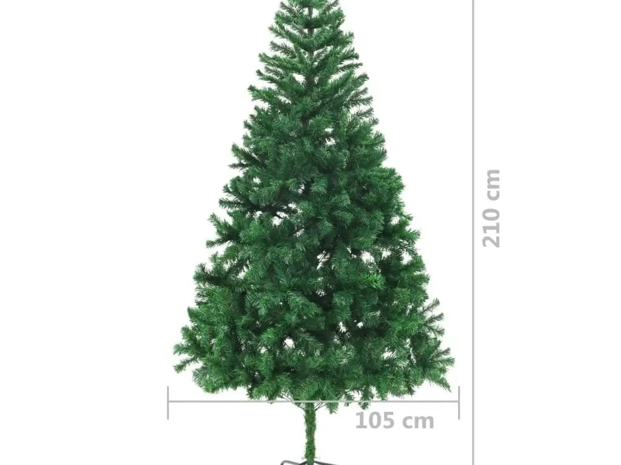 Billede 7 - Kunstigt juletræ med juletræsfod 210 cm 910 grene