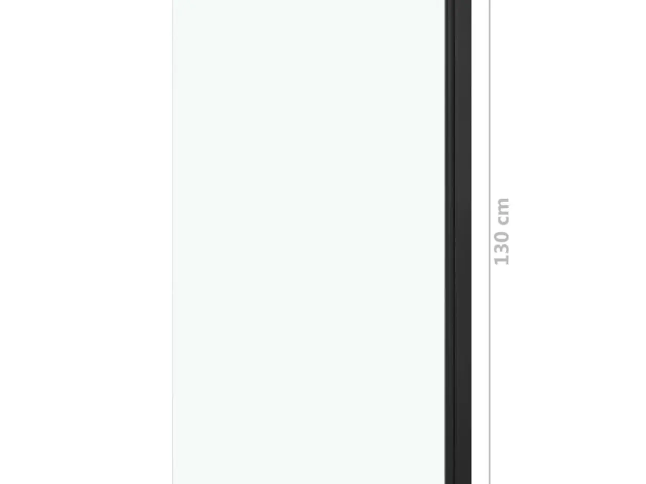 Billede 5 - Brusekabine 68x130 cm ESG sort
