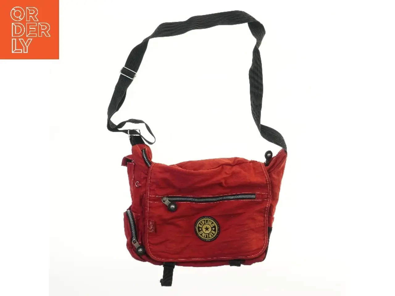 Billede 1 - Rød skuldertaske fra Kipling (str. 38x28 cm)
