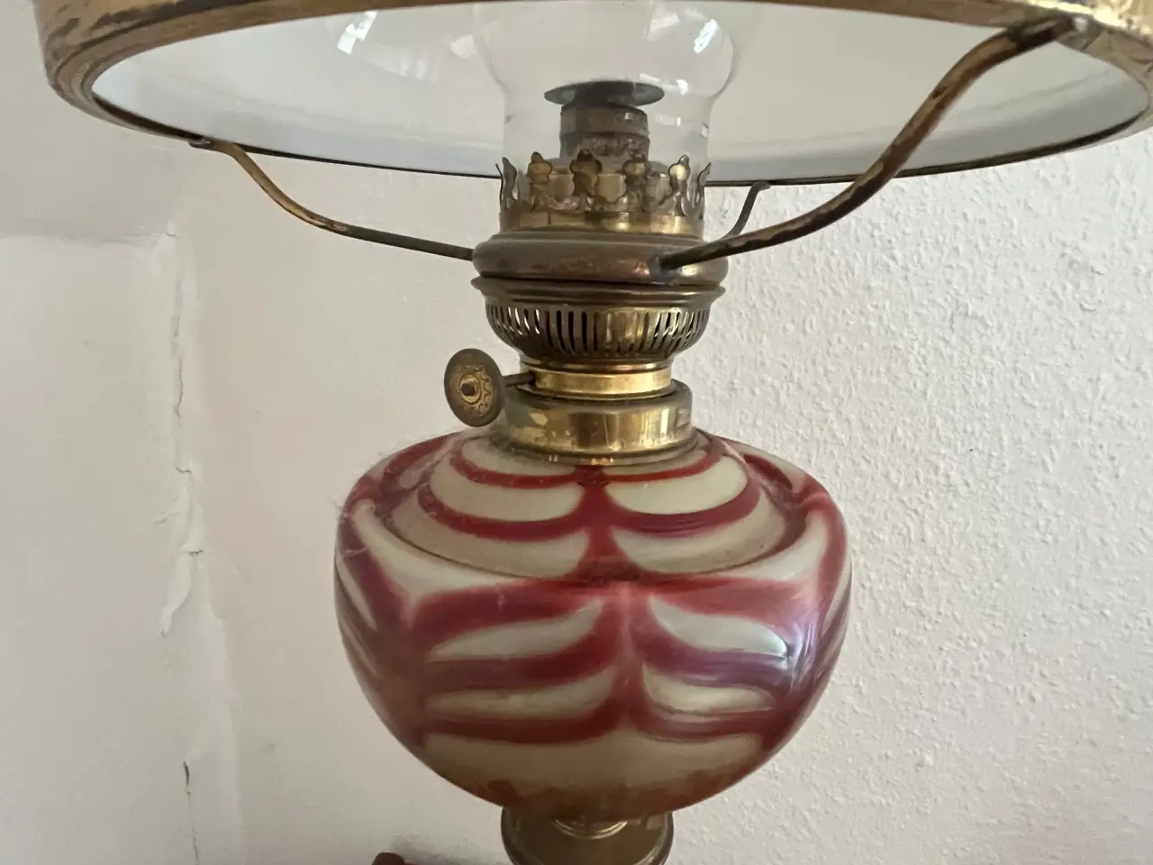 Billede 1 - Antik olie lampe