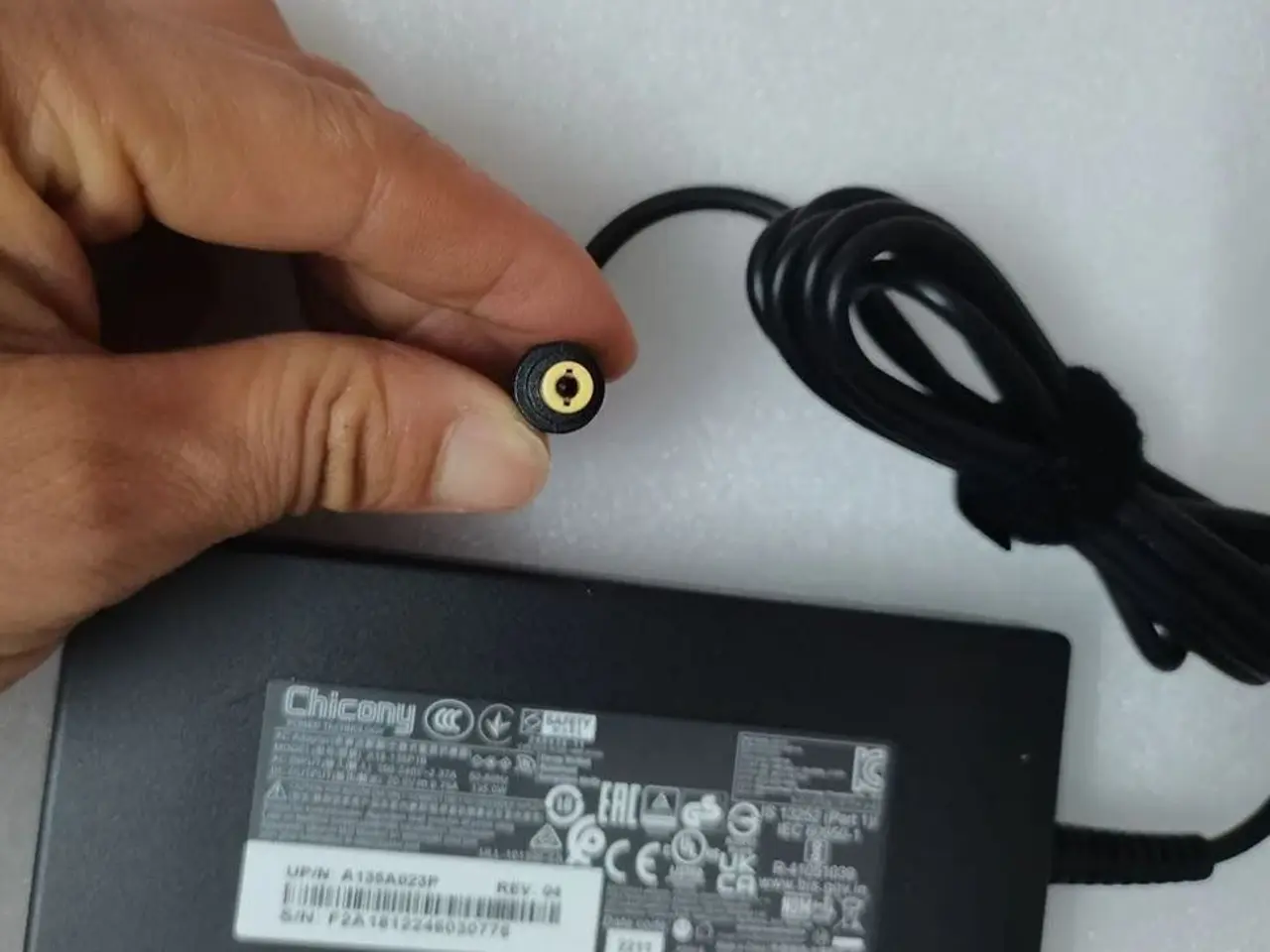Billede 3 - Chicony/MSI oplader 135W 20V 6.75A (5,5 mm)
