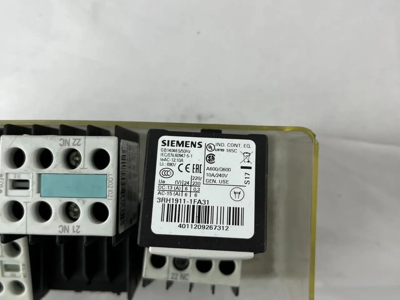 Billede 7 - 6x Siemens 3RH1911-1FA31 Auxiliary kontakt Block