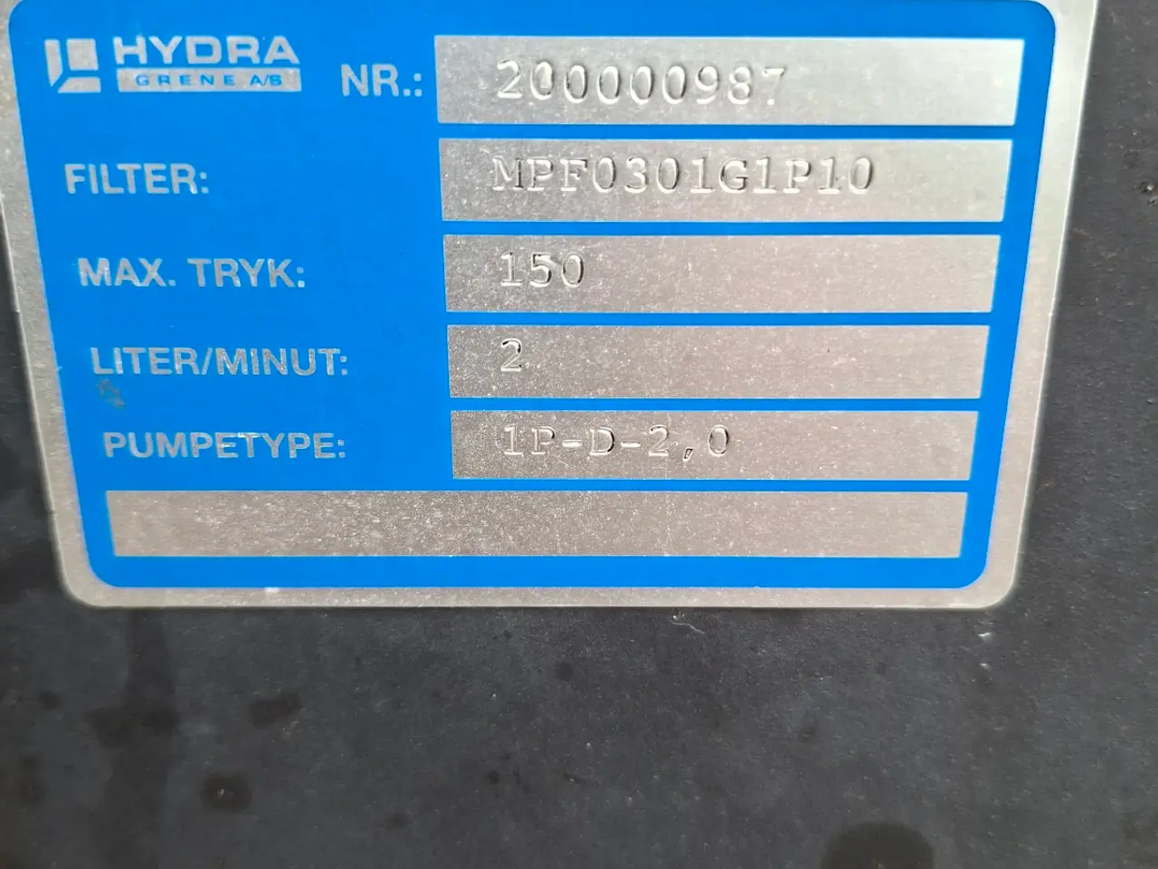 Billede 5 - Hydraulik station 