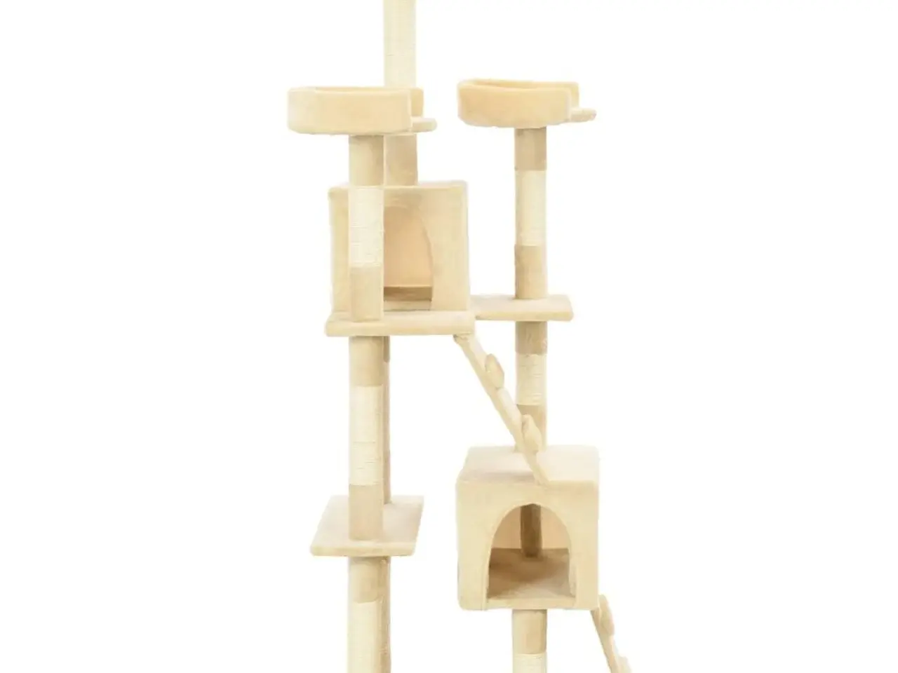 Billede 3 - Kradsetræ til katte med sisal - 170 cm, beige