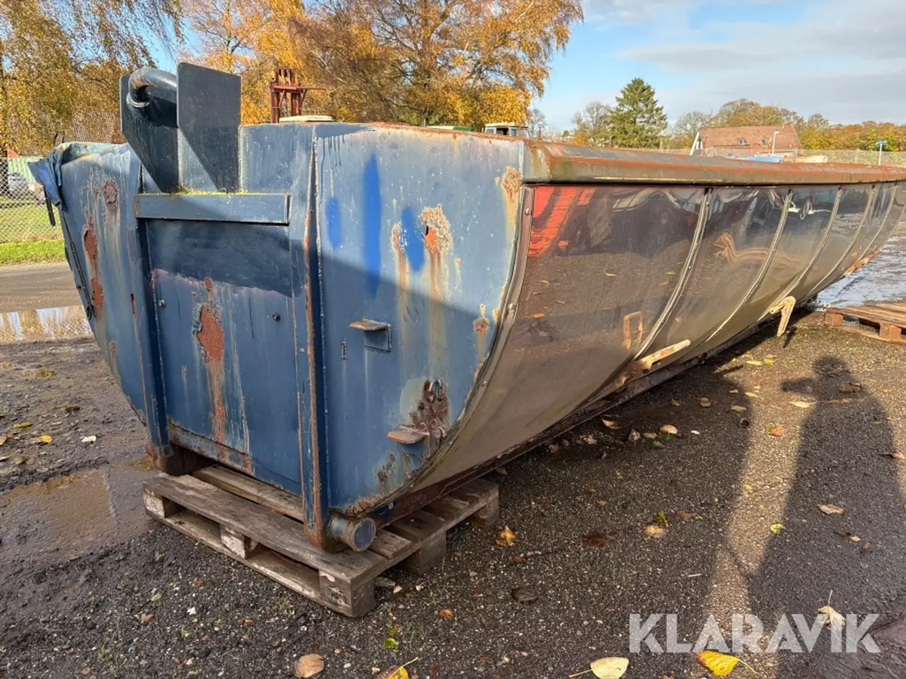 Billede 1 - Asfalt container Jøni isoleret med rullepresenning